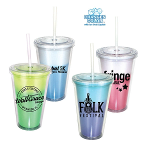 Mood 16 oz. Victory Acrylic Tumbler with Straw Lid