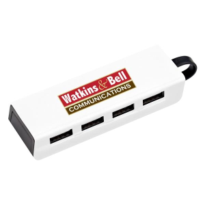 4-Port Traveler USB Hub With Phone Stand