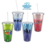 Mood 16 oz. Victory Acrylic Tumbler with Straw Lid